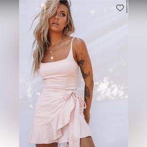 Cottage Hill Mini Dress Blush